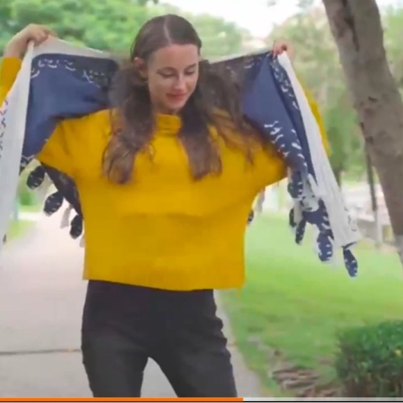 BOHO Hedwig OWL‎ Wings Knit Fringed Winter Shawl Sweater Scarf Unique Gift NEW! - Picture 5 of 11